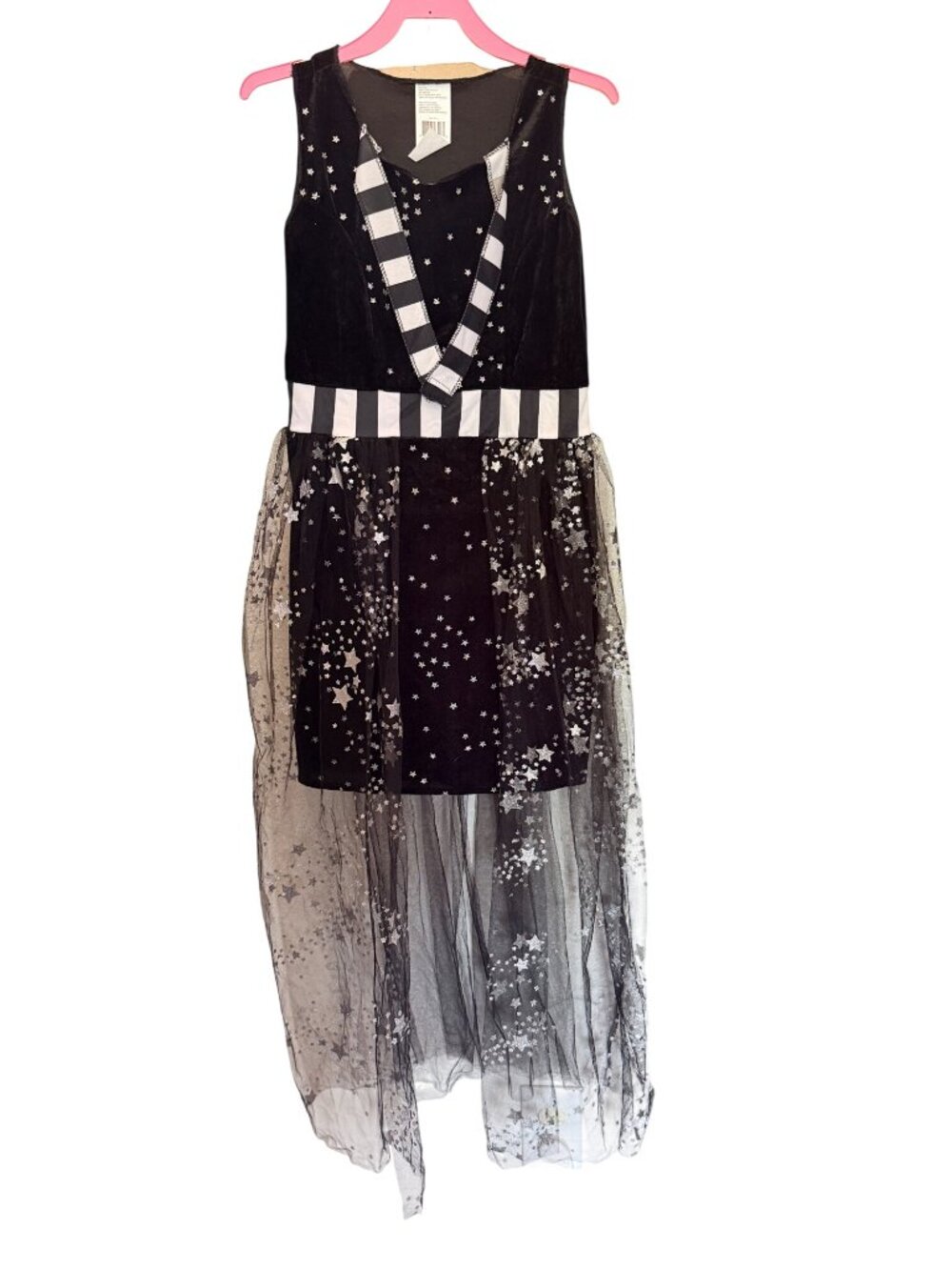 Dreamgirl Celestial Witch Girls Large Costume Dress Hat Tights Arm Warmers Set
